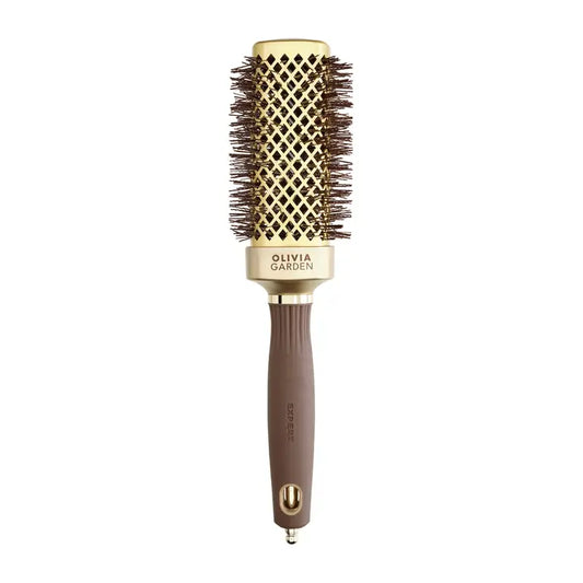 Brosse brushing Expert Blowout Straight Wavy Bristle Gold&Brown 40mm